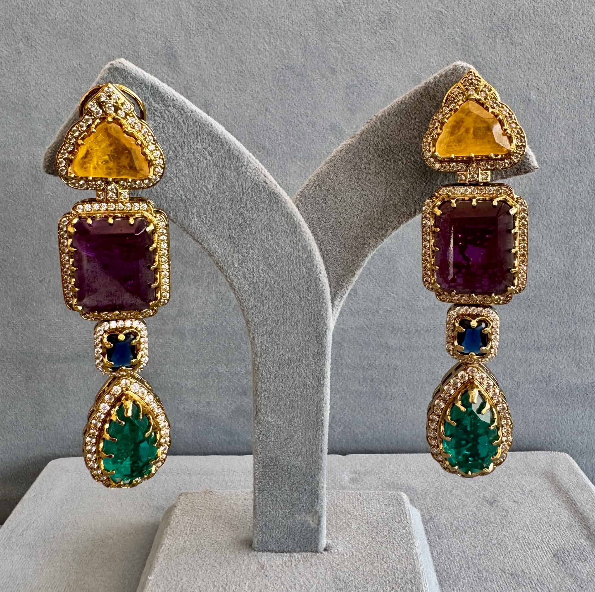 Noor - The Royal Rainbow Earrings, Reimagined