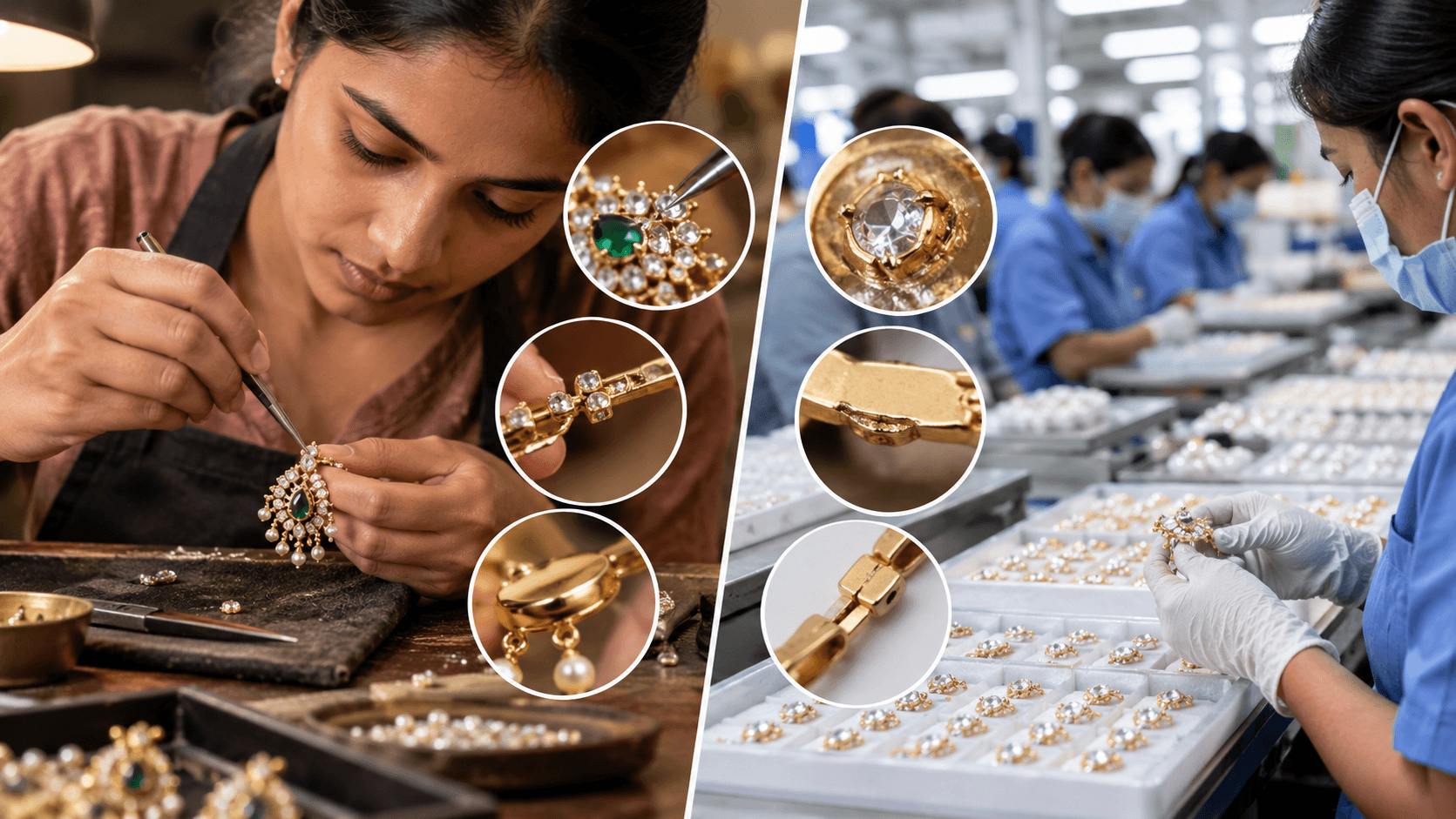 Handcrafted vs. Mass-Produced Jewellery: What Four Decades Taught Us