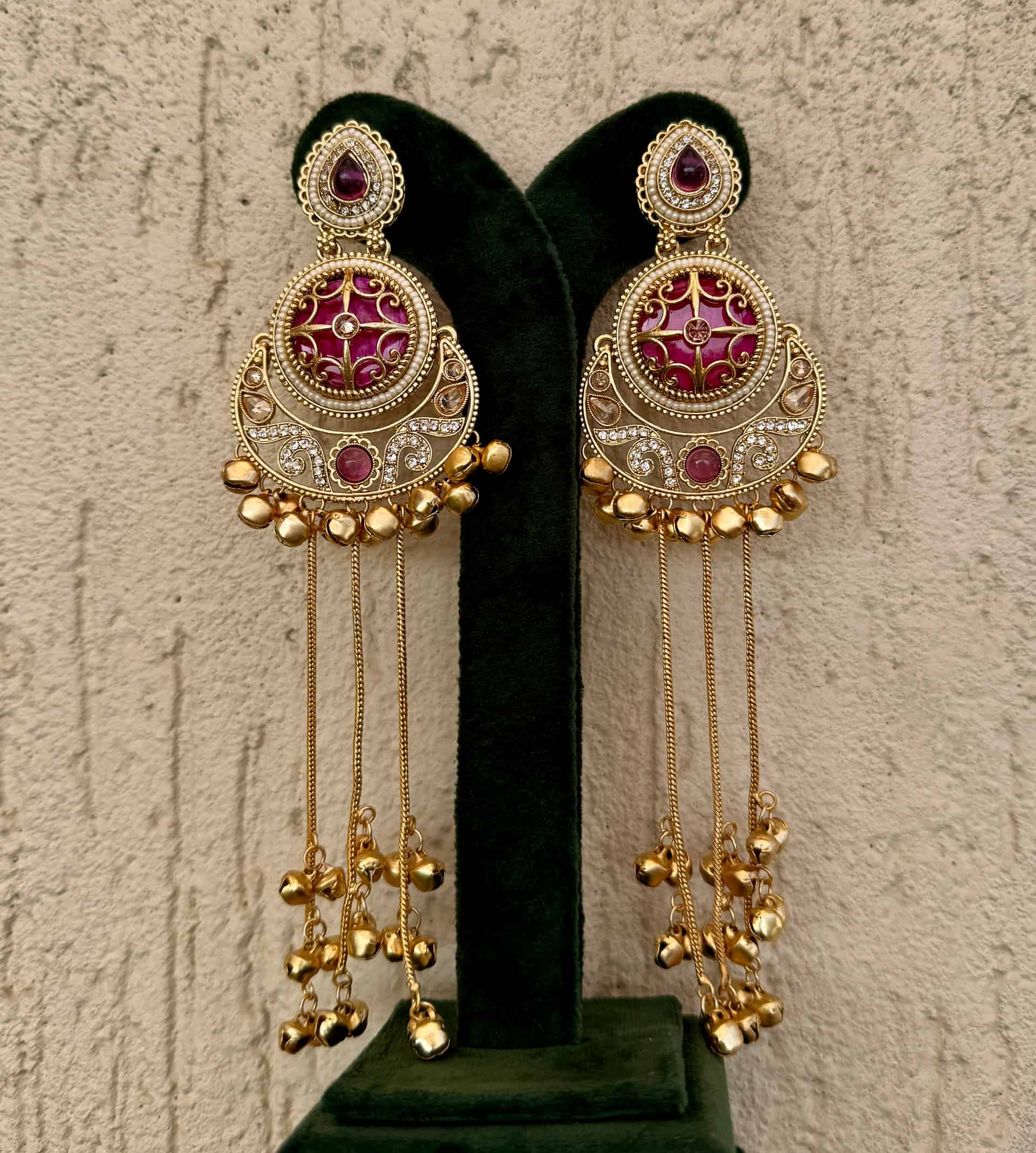 Large Ornate Drop Earrings