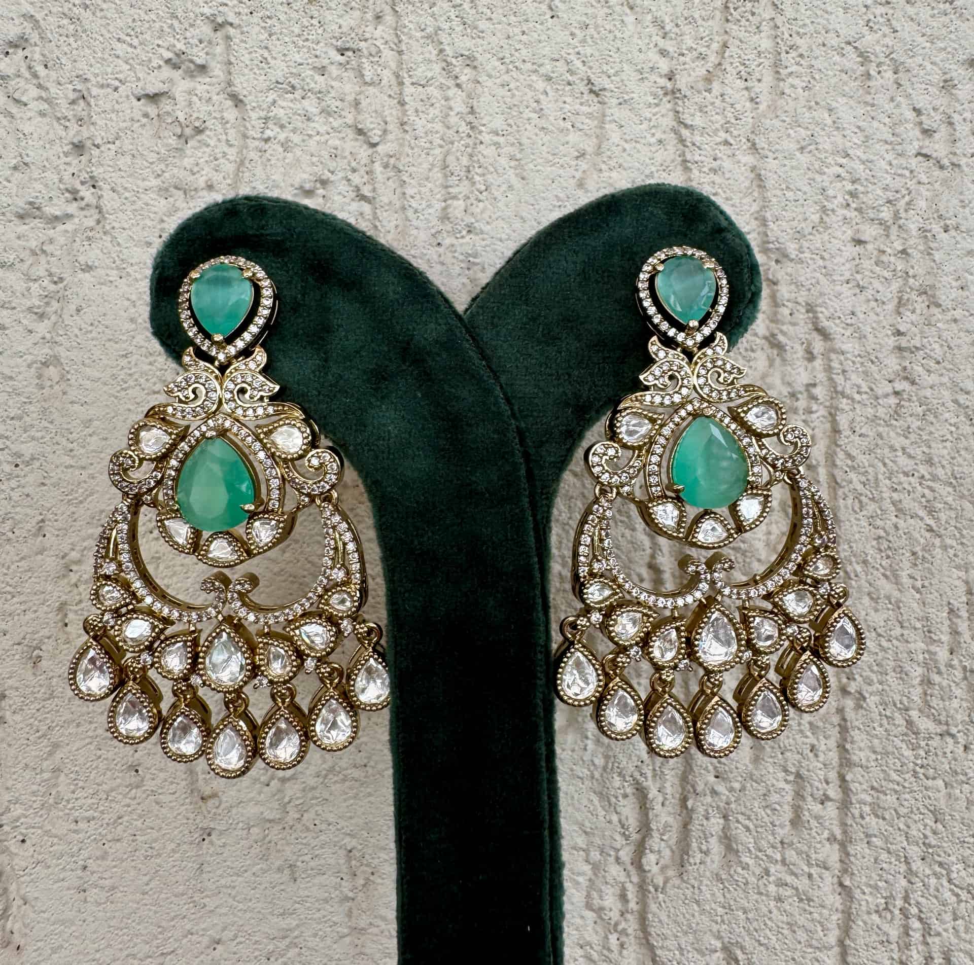 Antique Kundan Earrings – #20ebcb