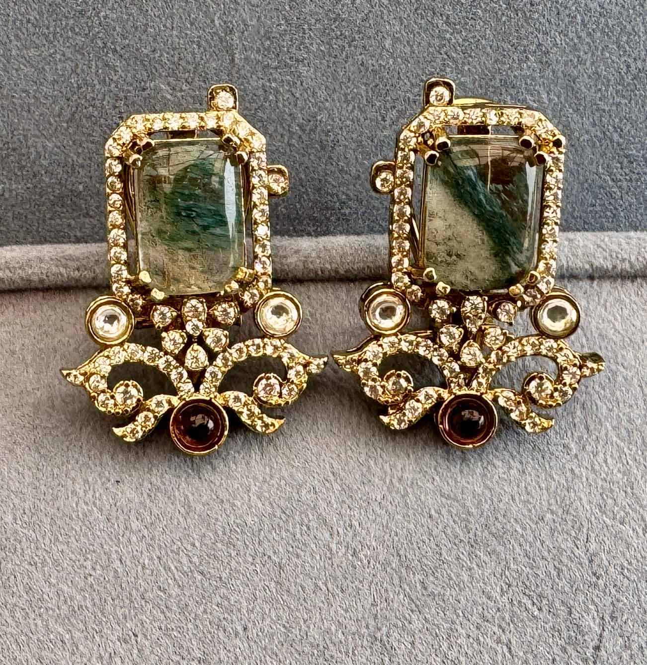 Victorian Studs Earring – #618e69