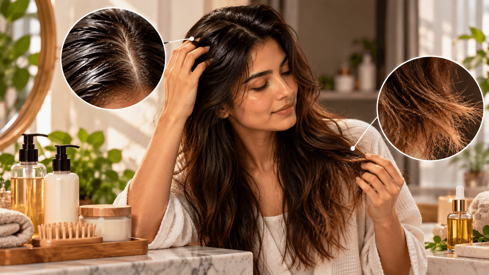 Oily Scalp, Dry Ends: How to Balance Both