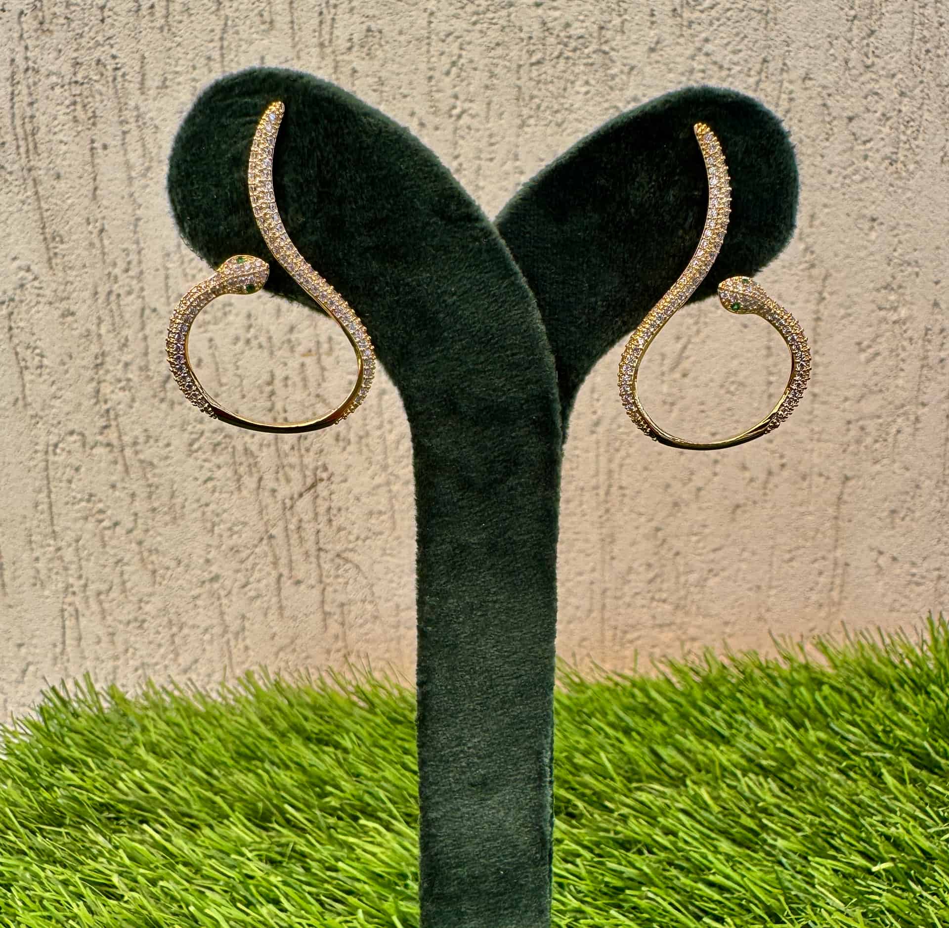Snake-shaped Hoop Earrings