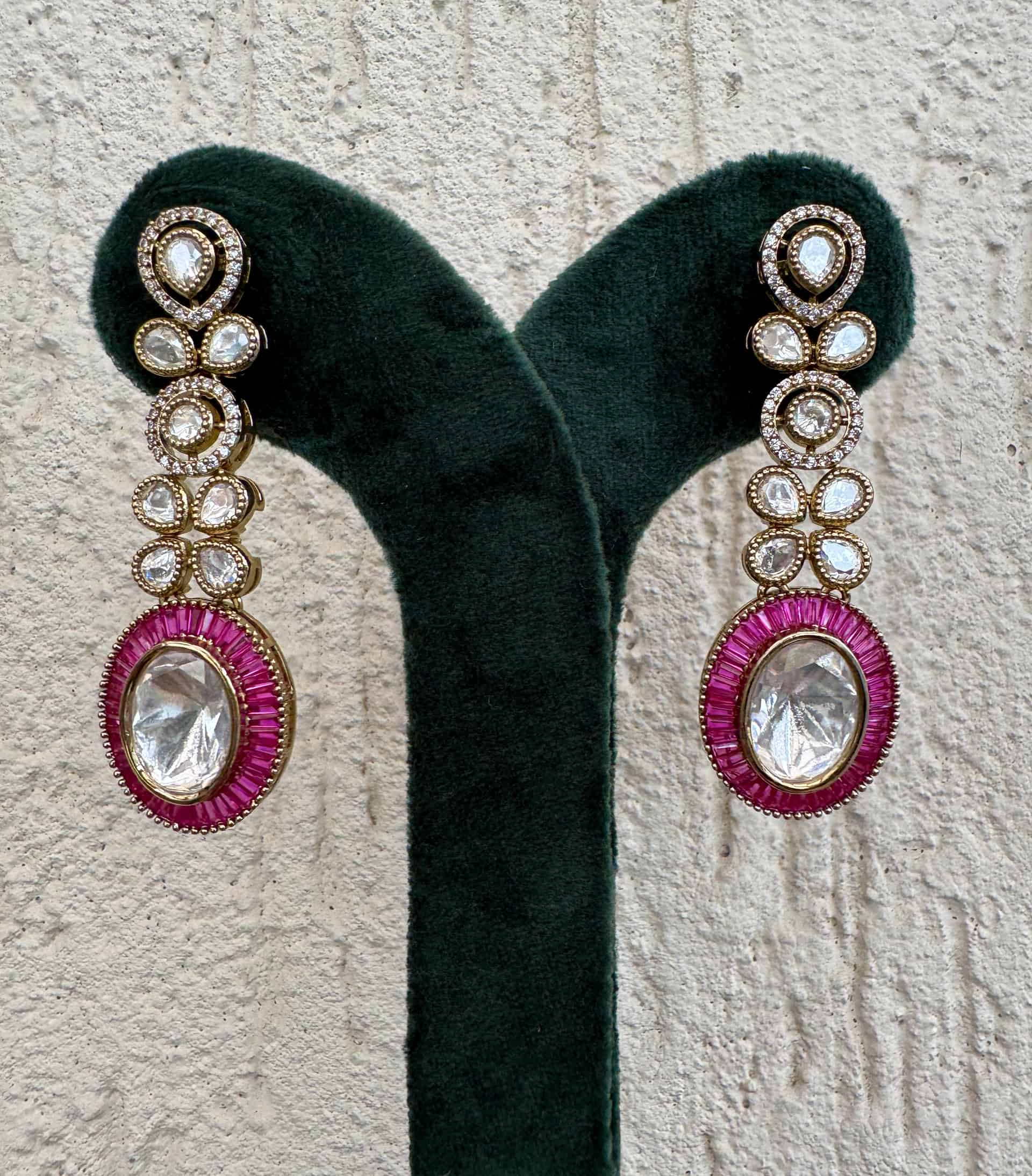 Polki Kundan Earrings