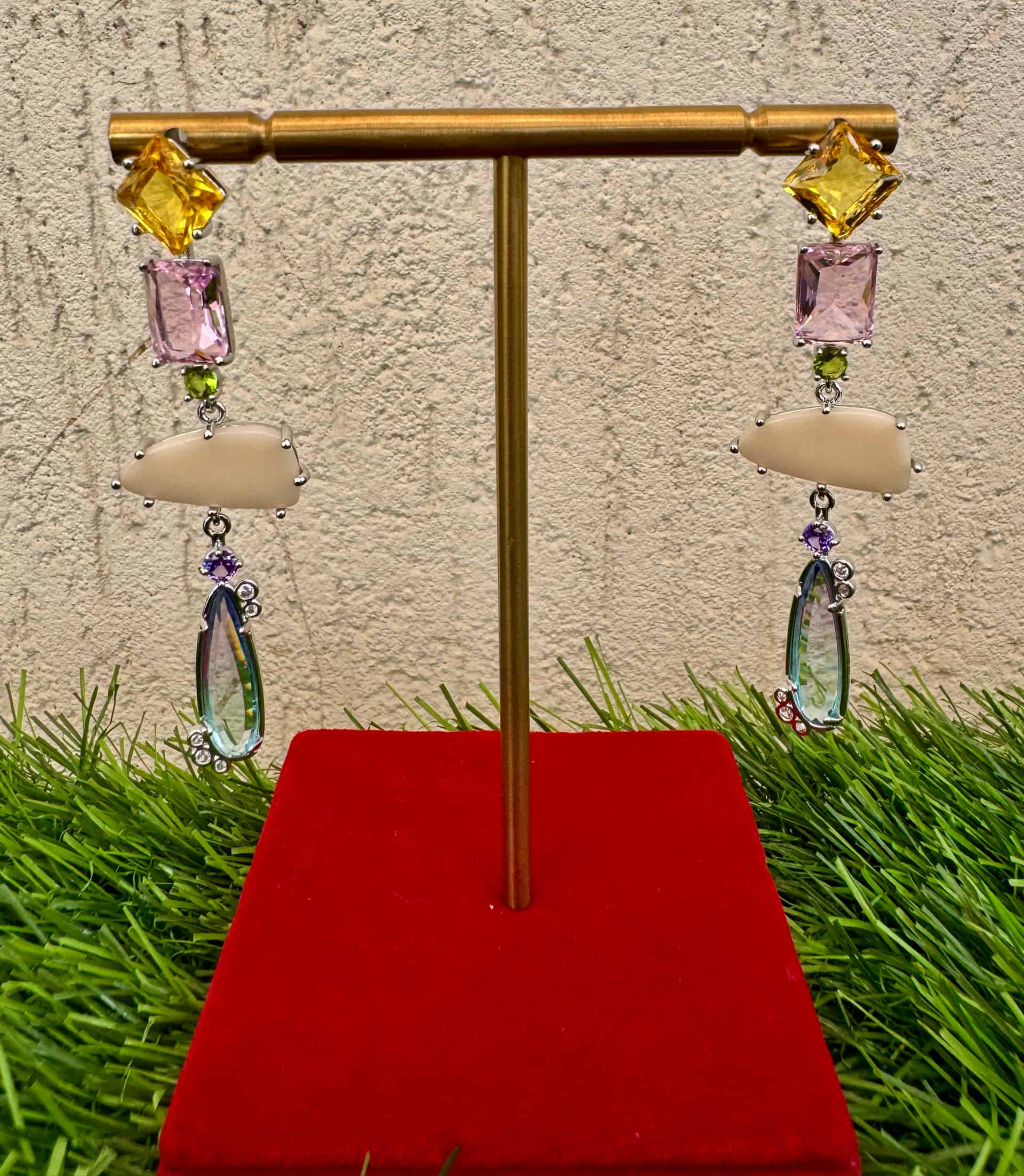 Long Vertical Sequence Earrings