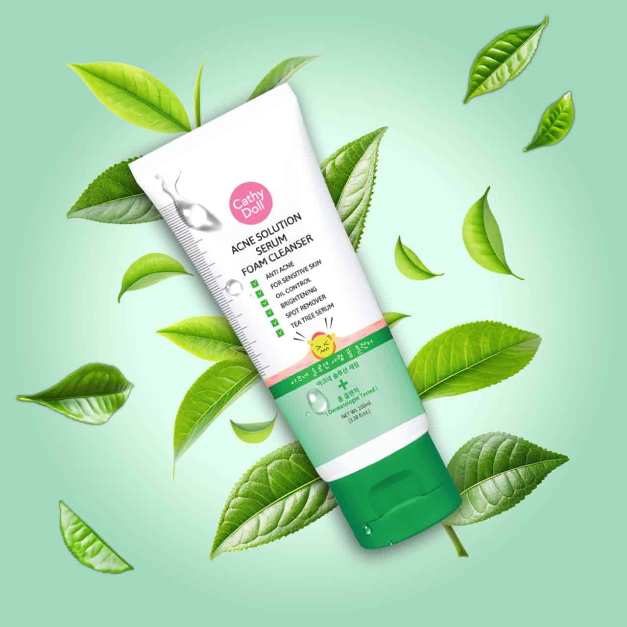 Acne Solution Serum Foam Cleanser – One Size