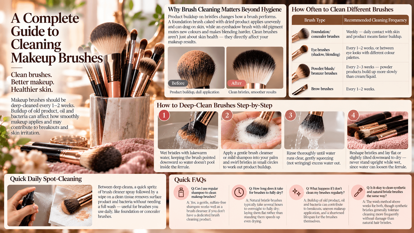 How to Clean Your Makeup Brushes (and Why It Matters)