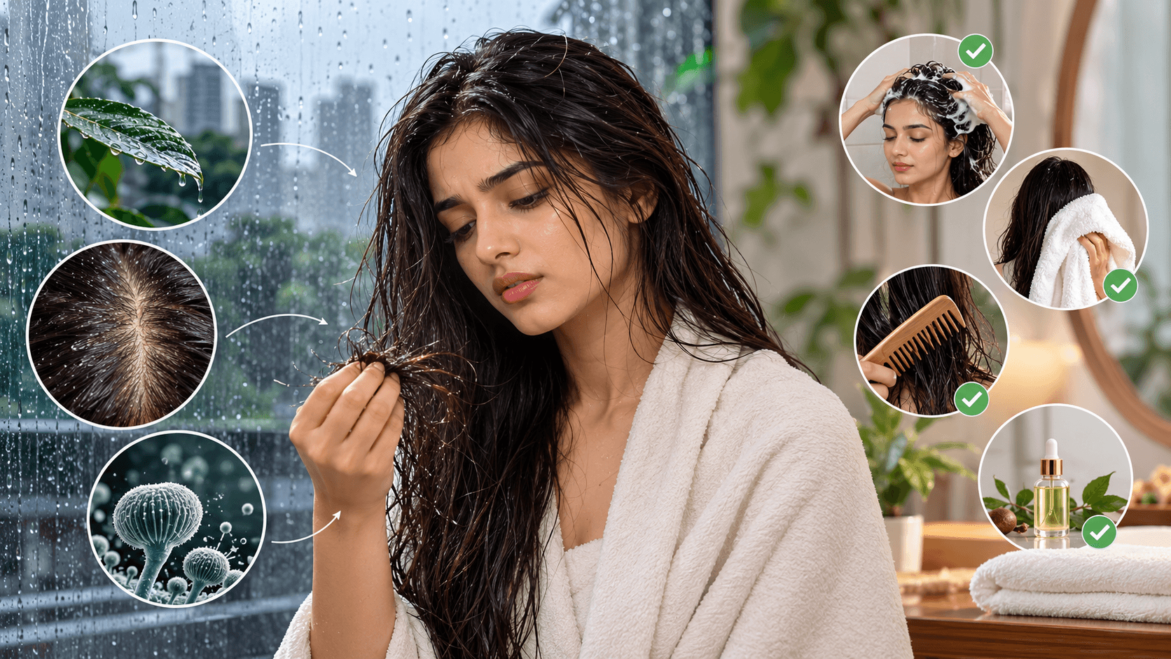 Why Is My Hair Falling More in Monsoon? Causes & Fixes