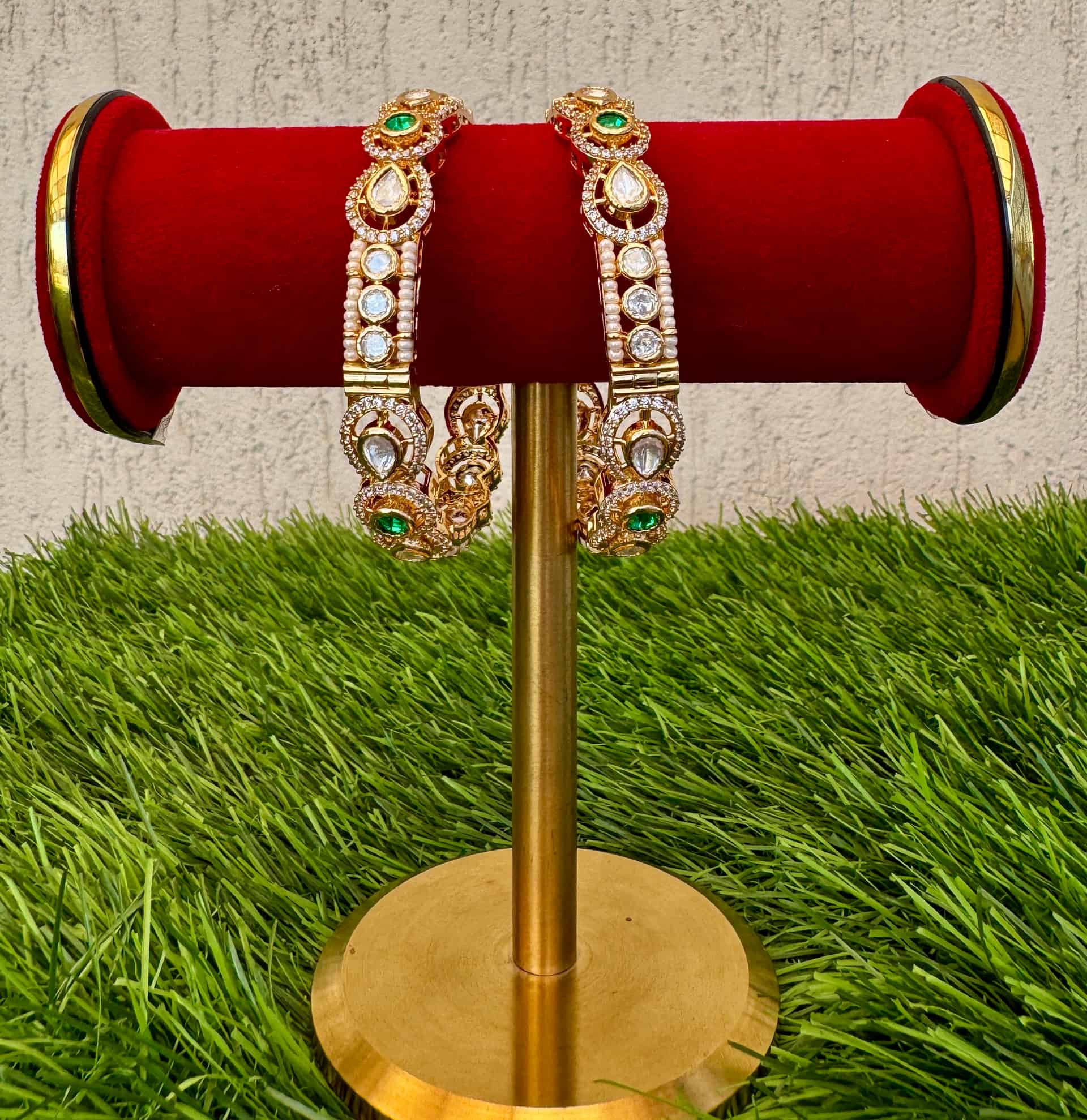 Polki-kundan Bangles – 2-8