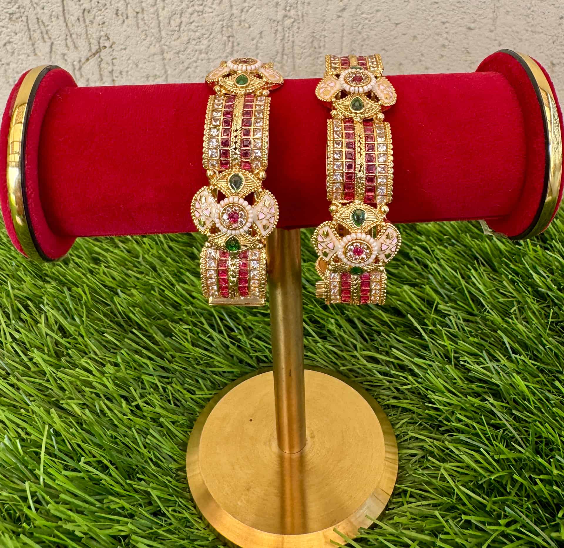 Traditional Bangles (ruby-red)