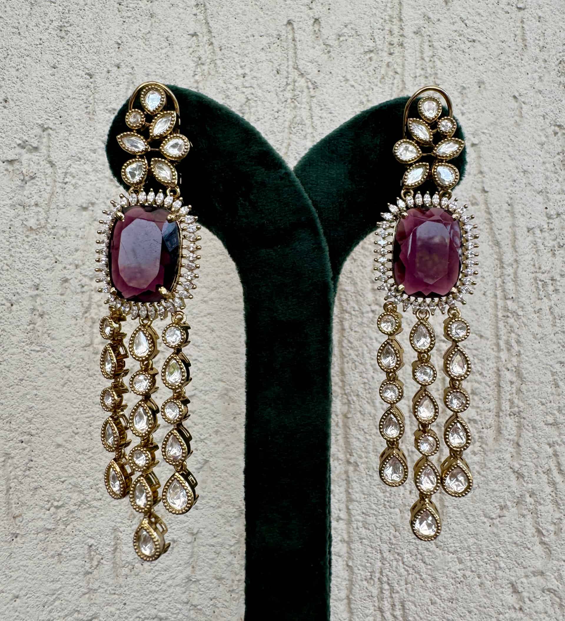 Long Antique Earrings – #7f3894